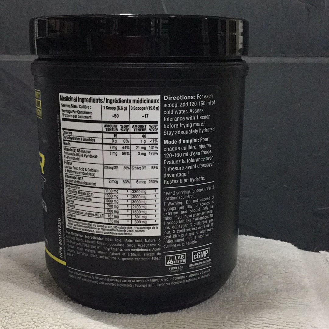 Allmax Impact Igniter Sport Pre-workout- Blue Raspberry- 50 Servings