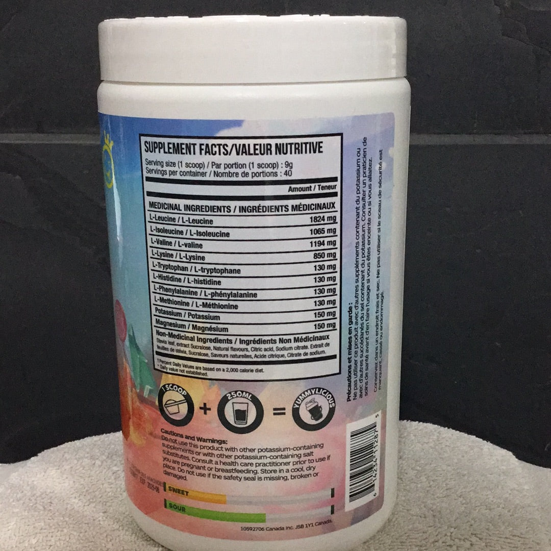 Yummy Sports EAA w/ Electrolytes- Funky Peach- 40 Servings