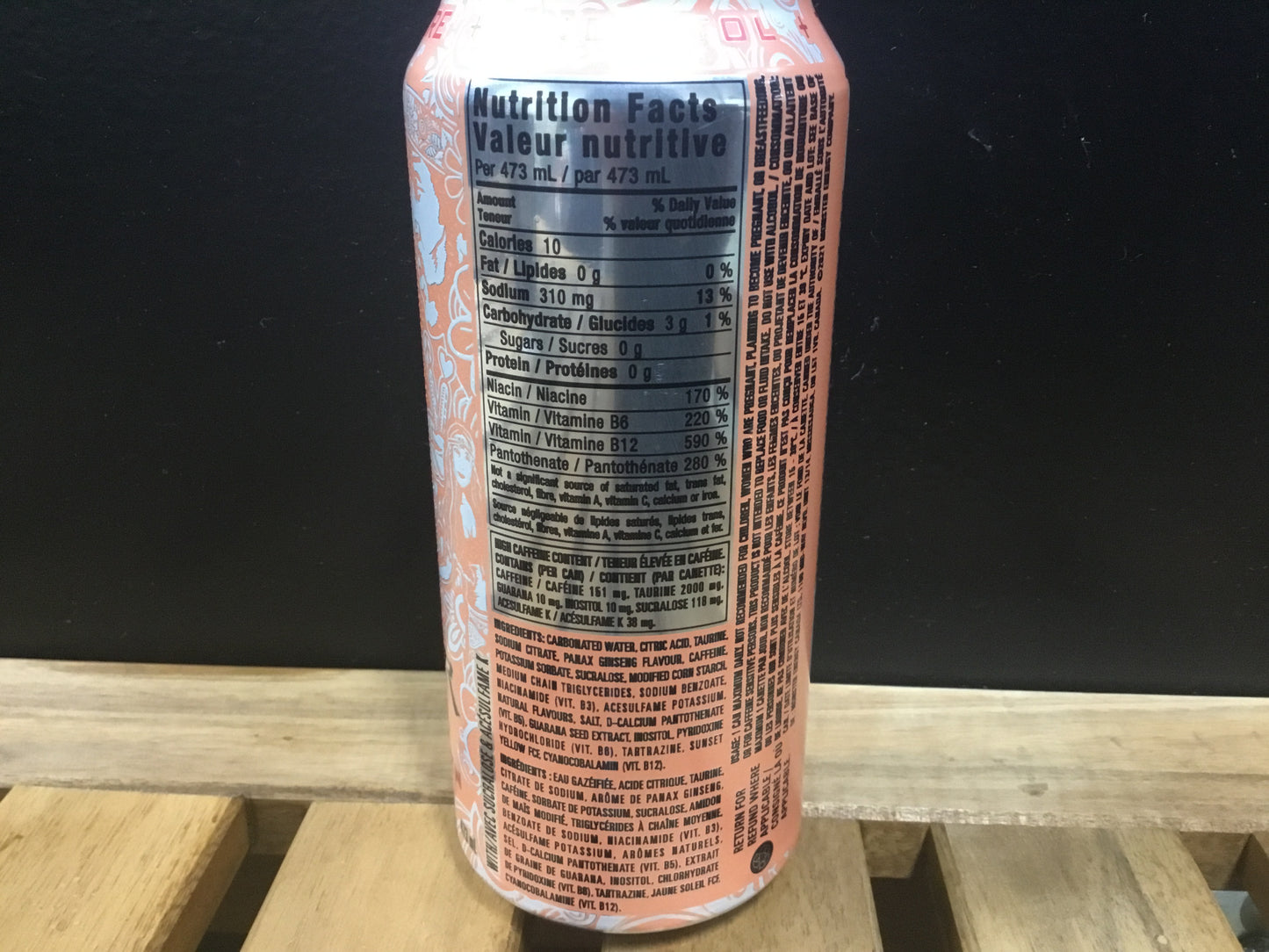 Monster energy- Ultra peachy keen- 151mg caffeine