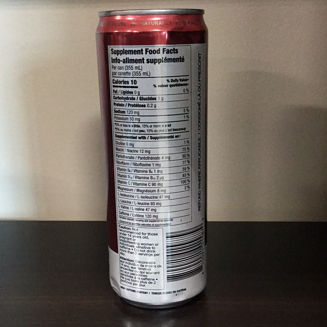Zoa Zero Sugar Energy Drink- Cherry Limeade- 355 ml