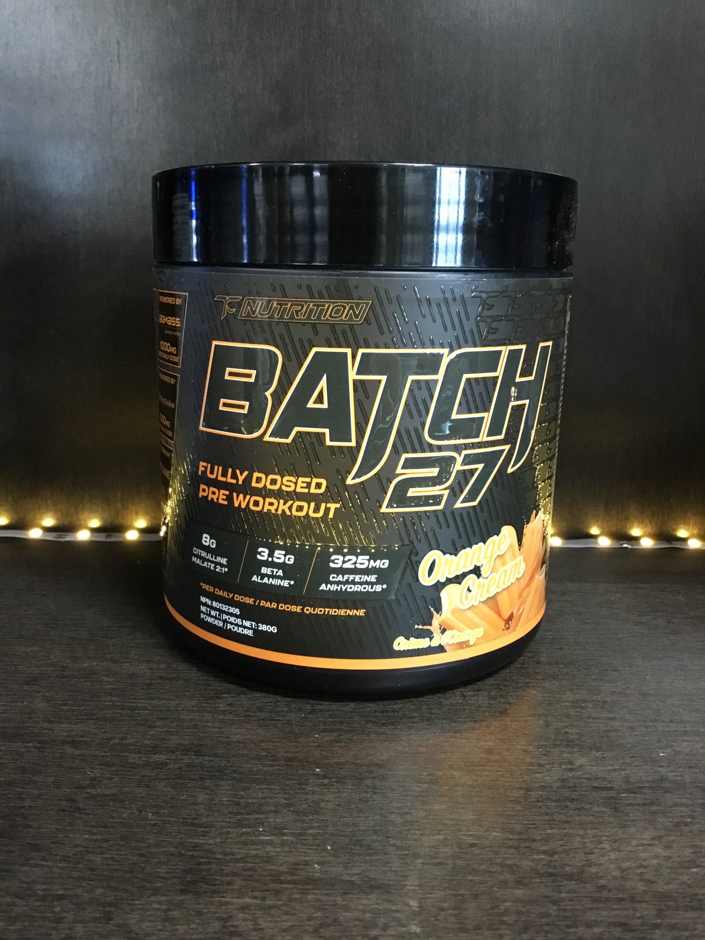 Batch 27 fully dosed pre workout- orange cream