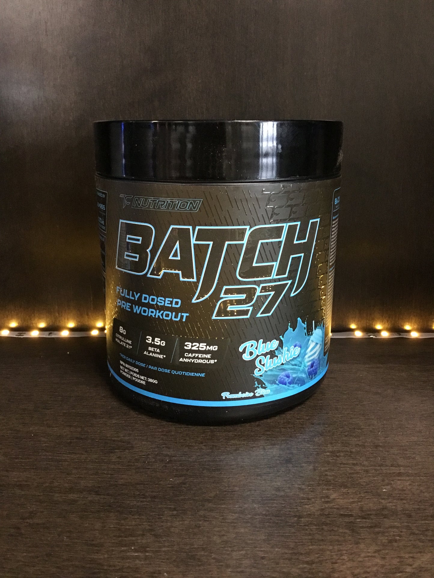 Batch 27 fully dosed pre workout-blue slushie