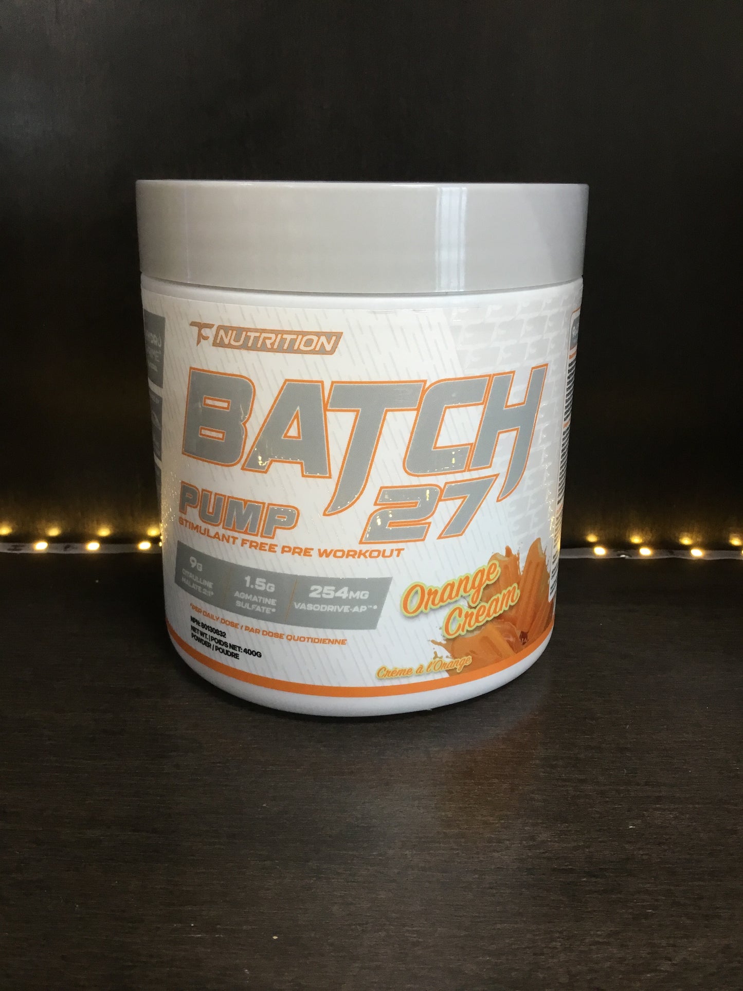 Batch 27 pump pre workout- orange cream