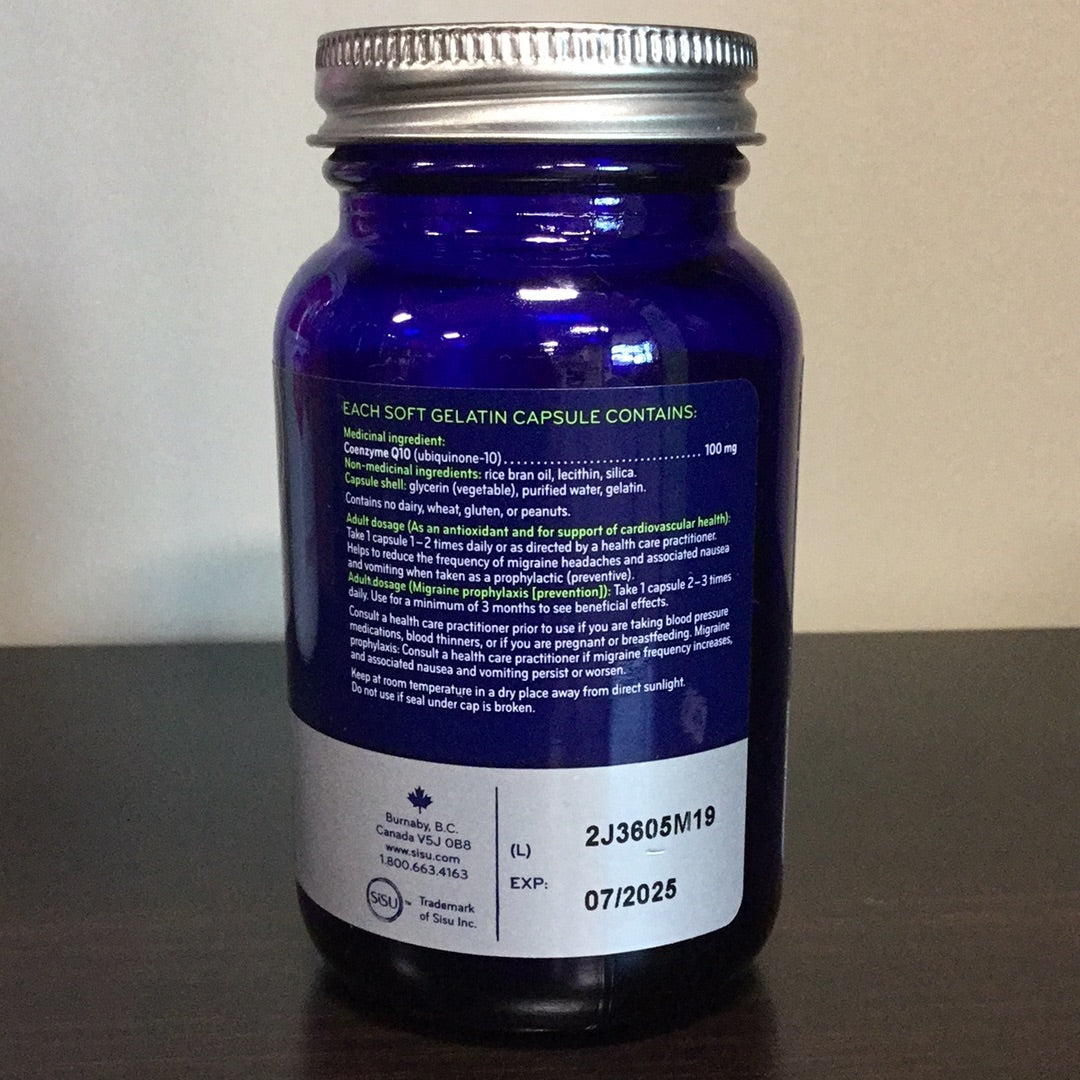 Sisu- Co Q10 100 mg- 120 Softgels