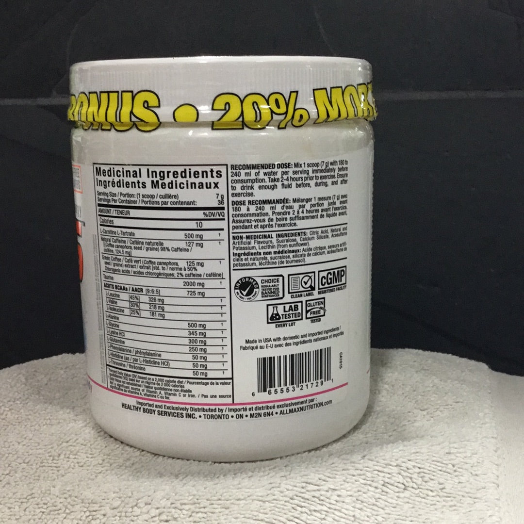 Allmax Amino Cuts- Cotton Candy- 36 Servings