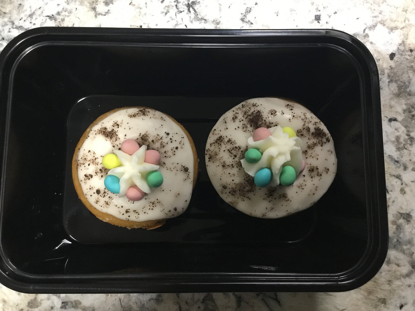 2 Easter Egg Donuts