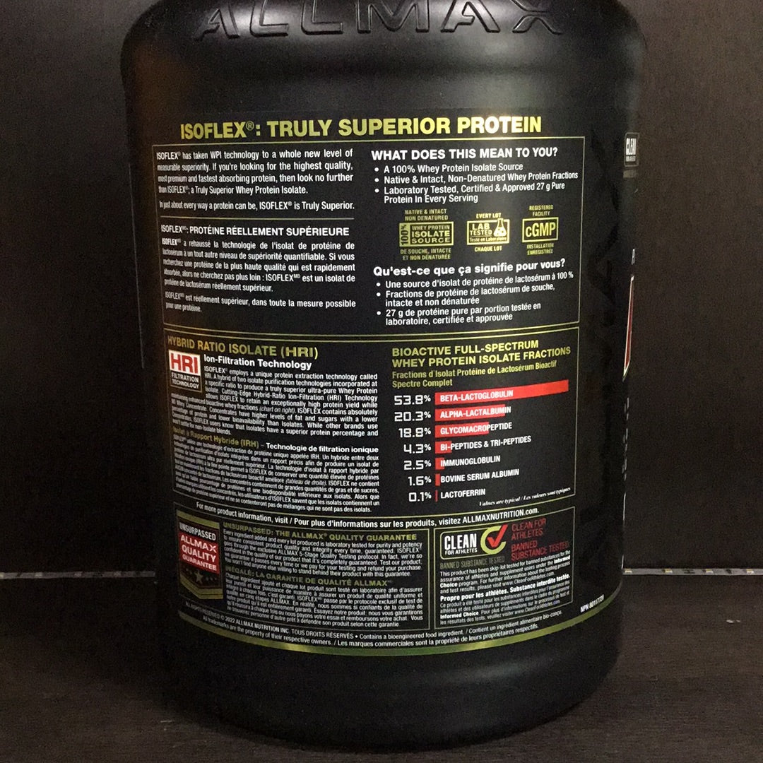 Allmax ISOflex Vanilla 2Lb 30 Servings