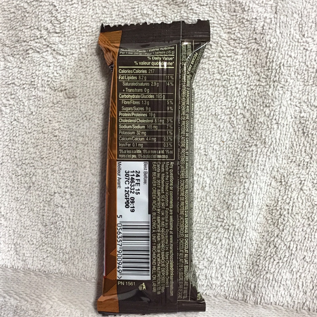 Snickers Hi Protein Bar- Peanut Butter Flavor- 19g Protein