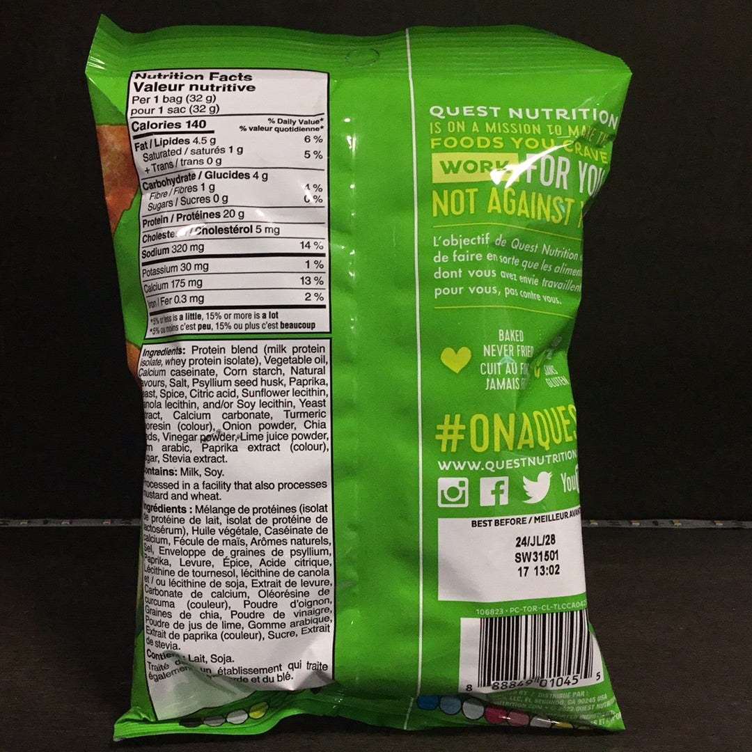 Quest tortilla style protein chips- Chili Lime-20g protein