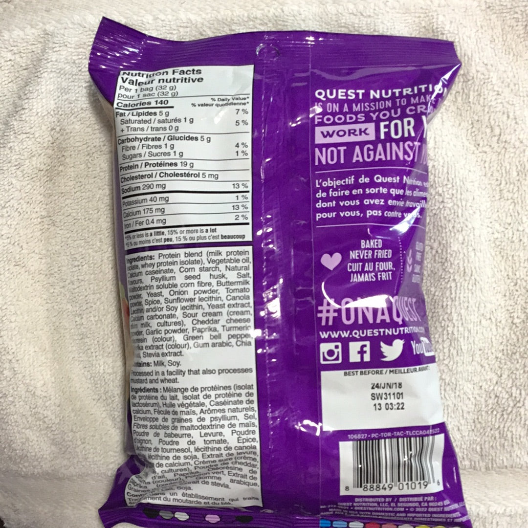 Quest Tortilla Style Protein Chips- Loaded Taco- 19g Protein