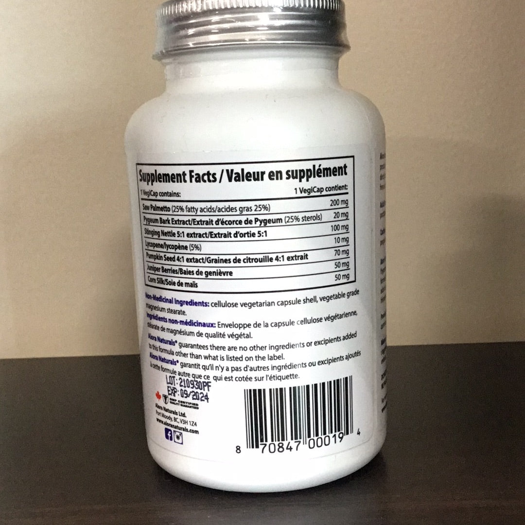 Alora Naturals- Prost-First- For Prostate Care And Support- 90 VegiCaps