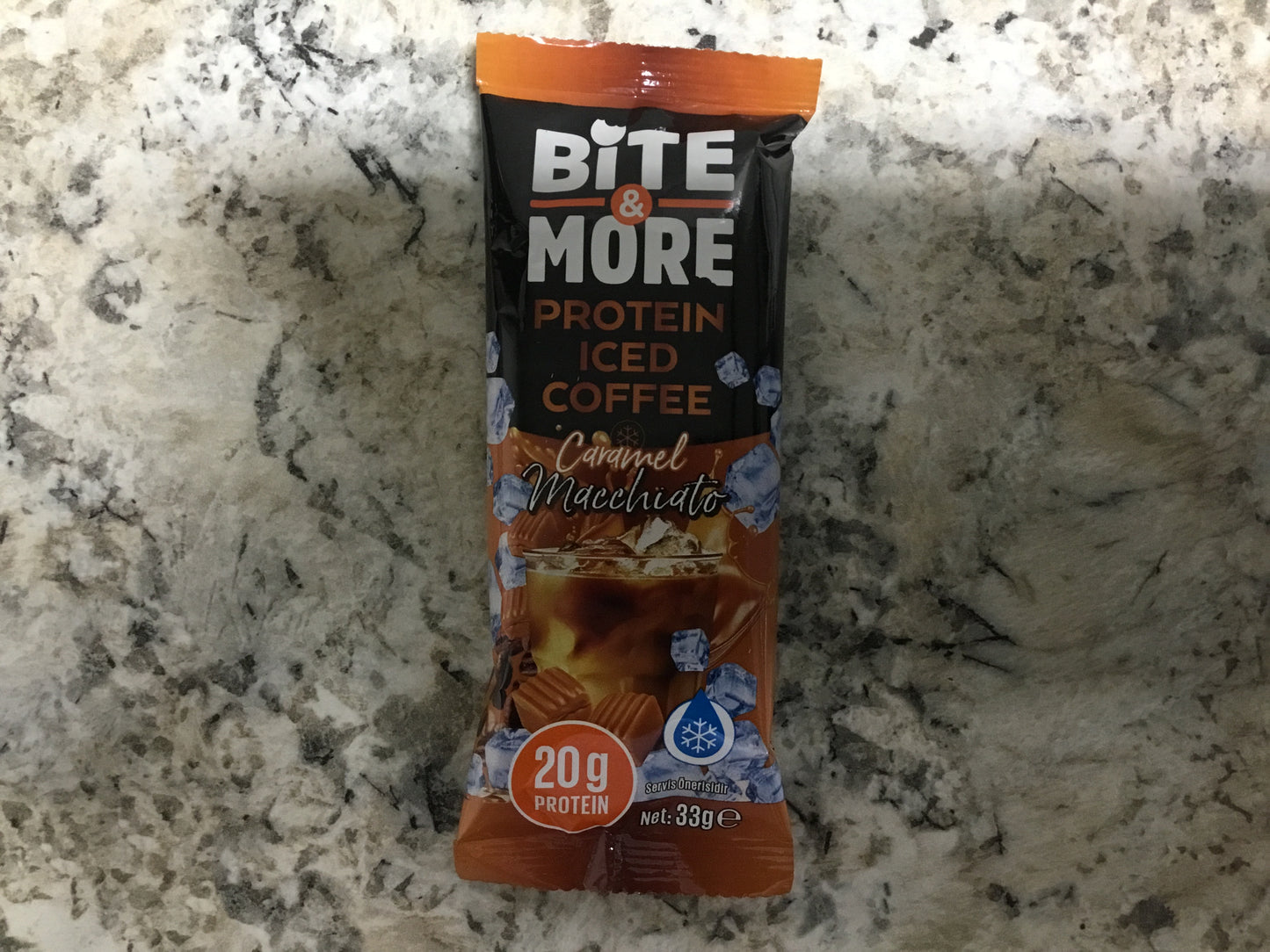 Bite and more protein iced coffee caramel macchiato