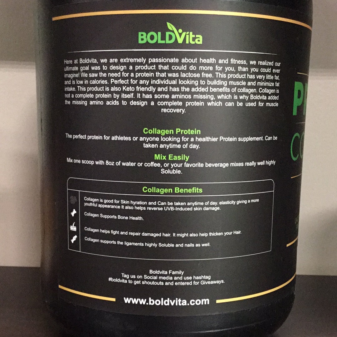 Boldvita Protein Collagen - Vanilla - 39 Servings