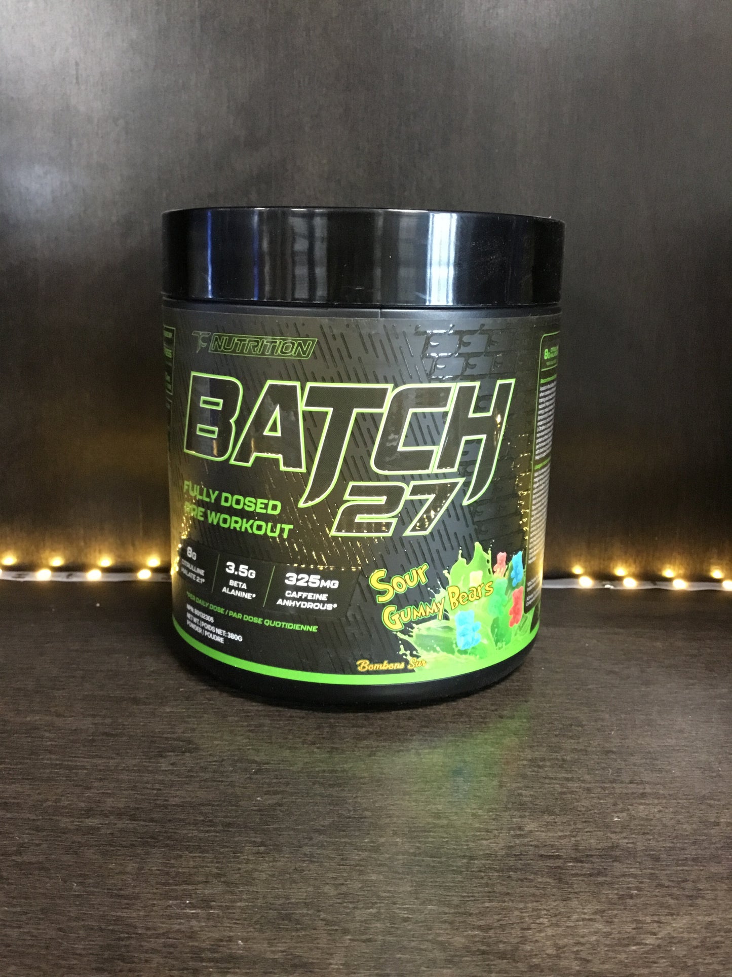 Batch 27 fully dosed pre workout- sour gummy bears
