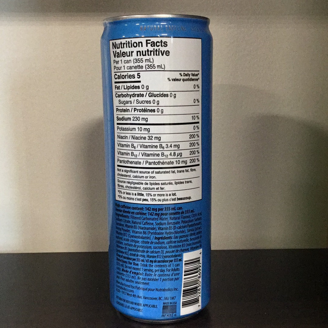 Thermal XTC Zero Sugar Energy Drink- Blue Raspberry- 355 ml
