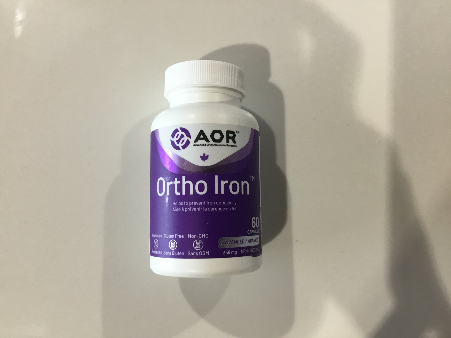 AOR- Ortho Iron - 60 caps