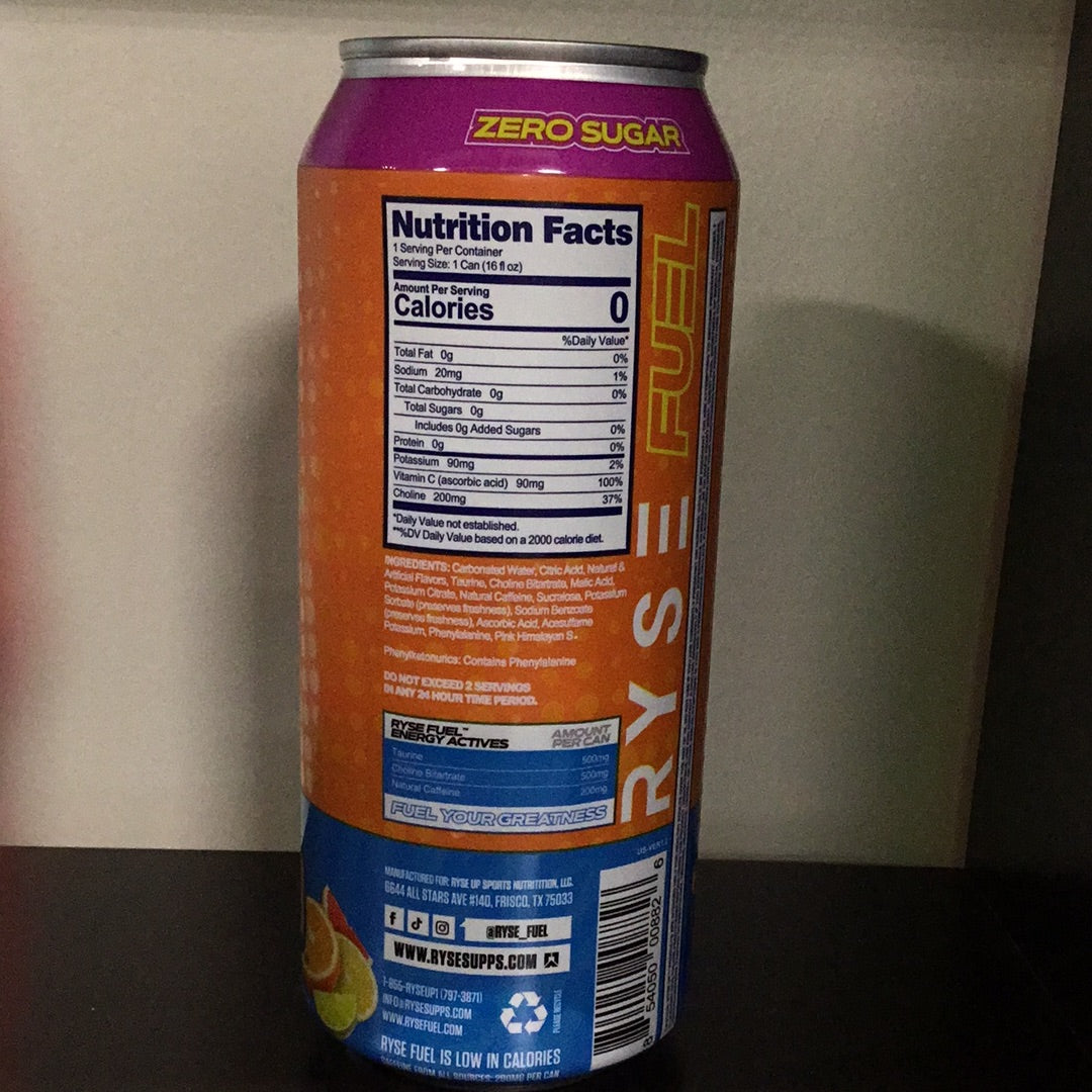 Ryse Fuel Energy Drink- SunnyD- 473 ml
