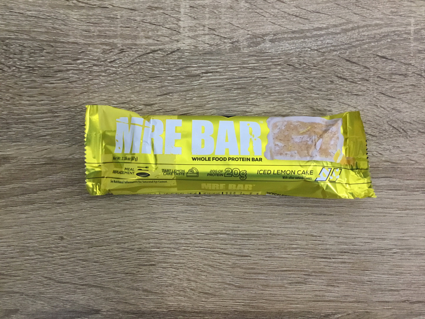 Mre protein bar iced lemon cake
