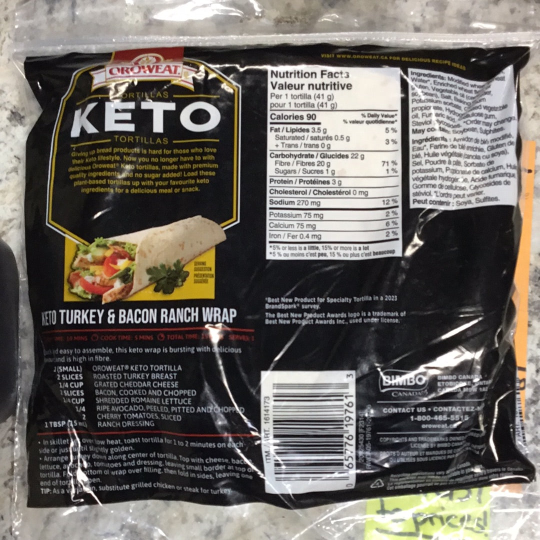 Keto tortillas- original- 15 pack