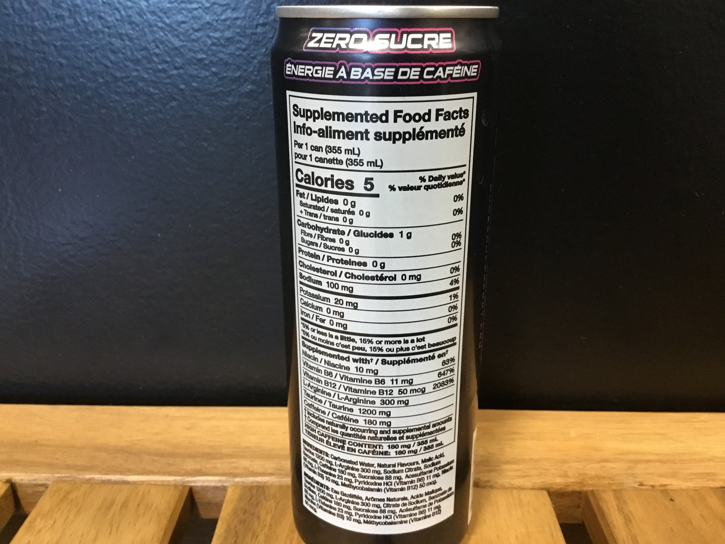 Bucked up energy drink- Miami 180mg caffeine