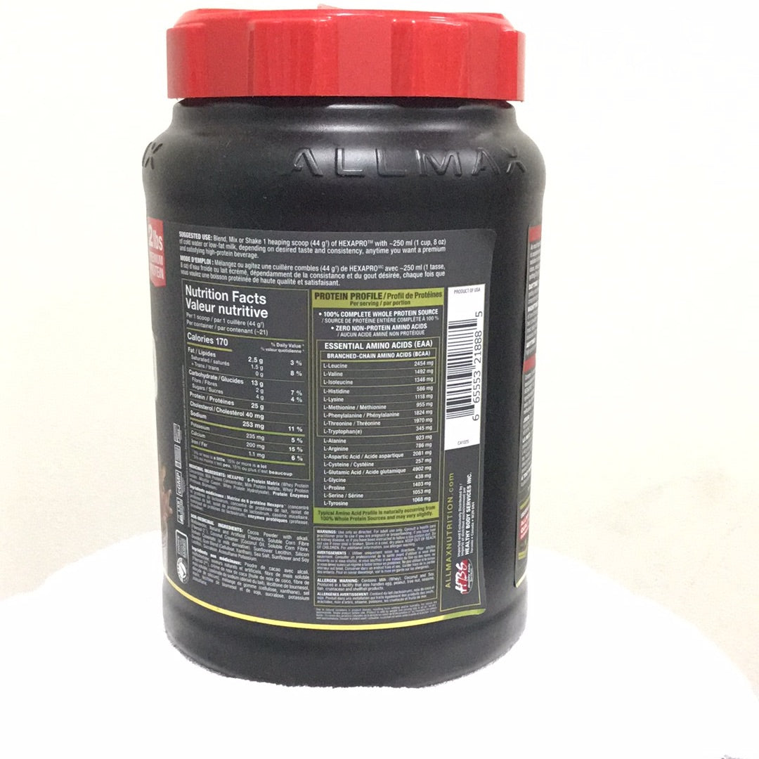 Hexapro Protein Chocolate- 21 Servings