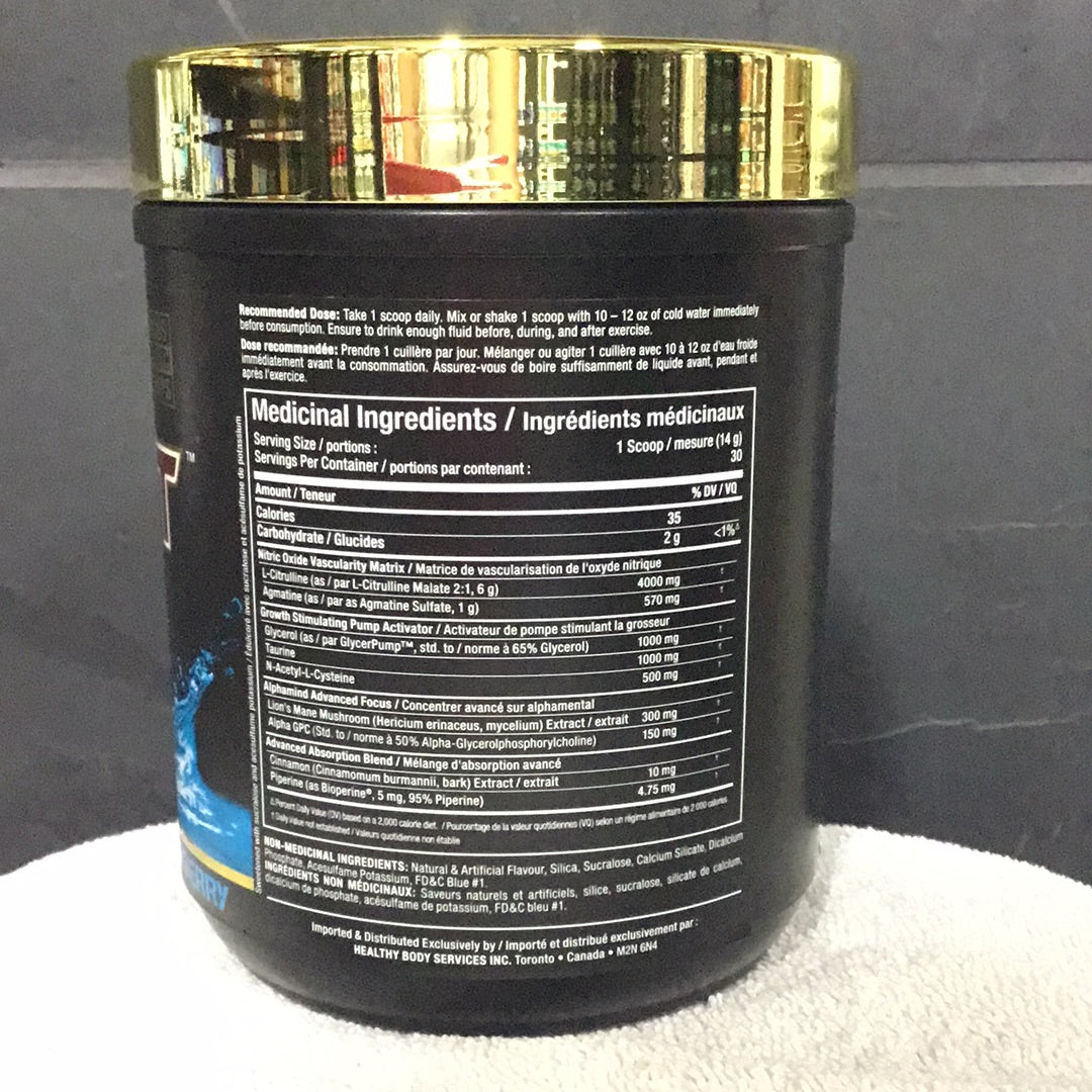 Allmax Impact Pump Pre-workout- Stim-Free- Blue Raspberry- 30 Servings