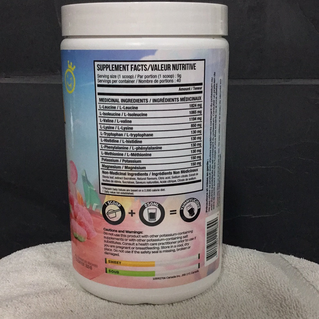 Yummy Sports EAA w/ Electrolytes- Sour Watermelon- 40 Servings