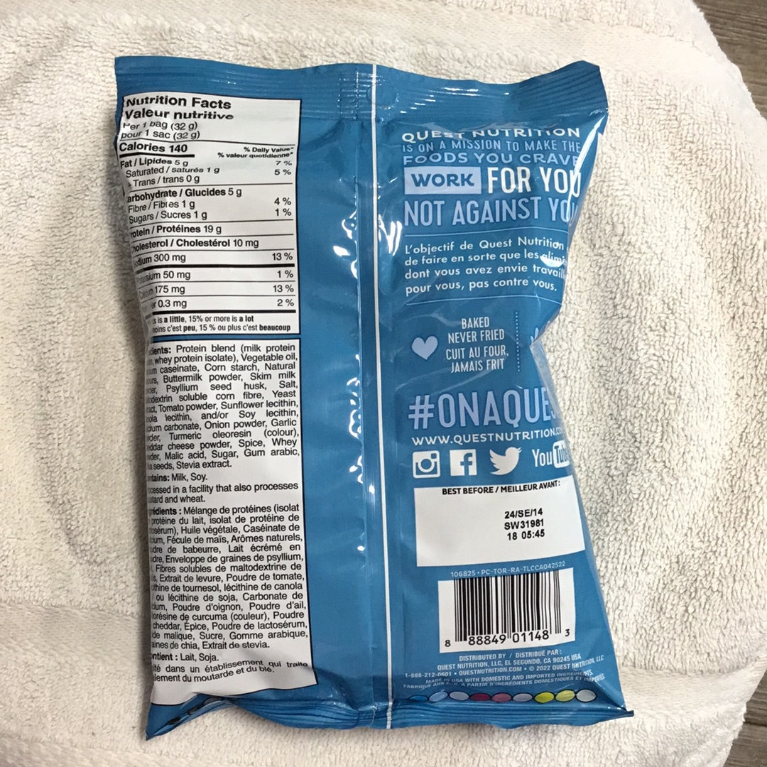 Quest Tortilla Style Protein Chips- Ranch- 19g Protein