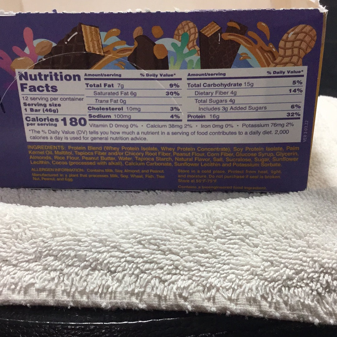 Alani nu Fit Snacks Protein Bar- Peanut Butter Crisp- 16g Protein