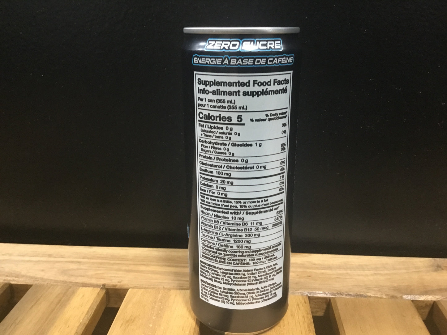 Bucked up energy- blue raz- 180 mg caffeine