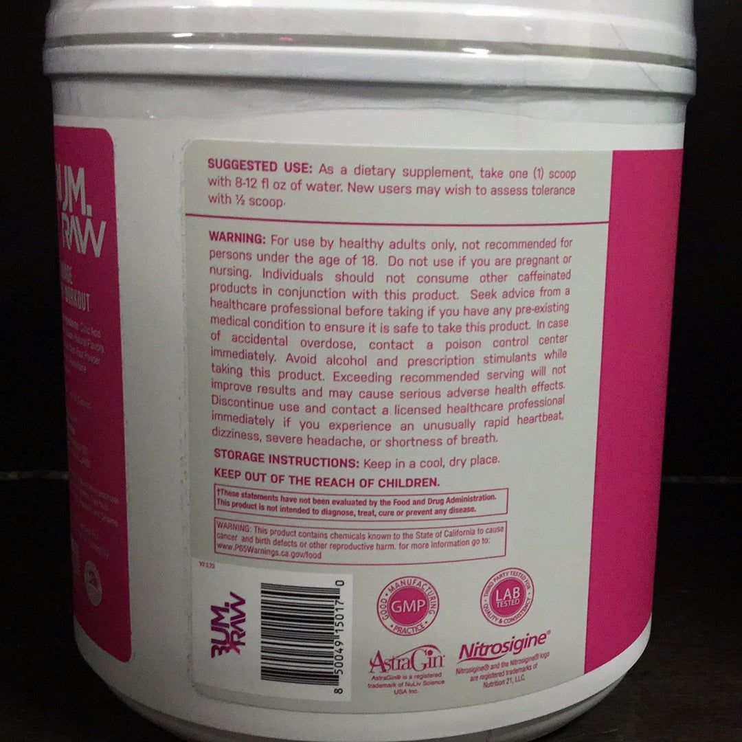Bum Energy - Pre Workout Dragon Fruit