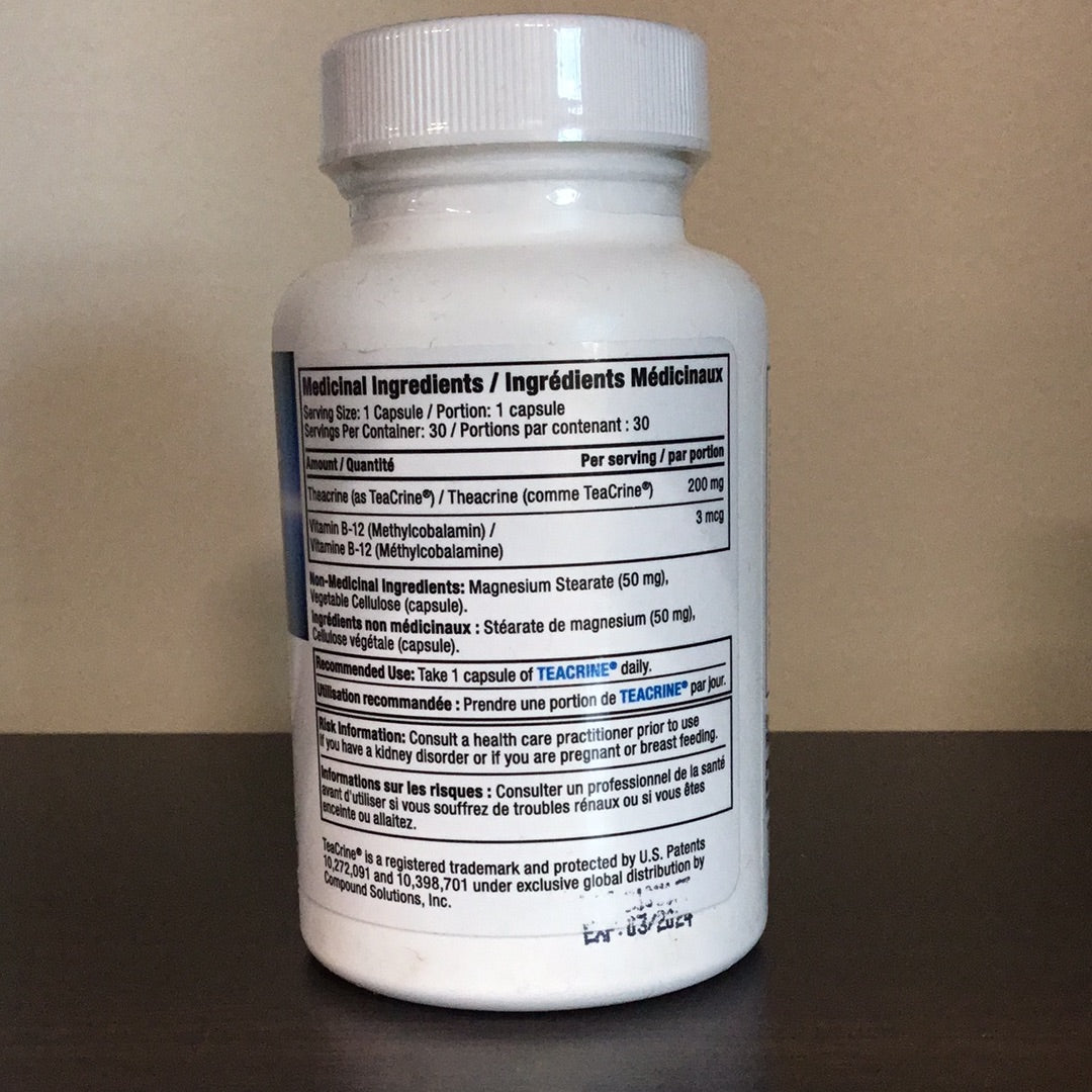 Proline Teacrine- 30 Capsules- 30 Servings