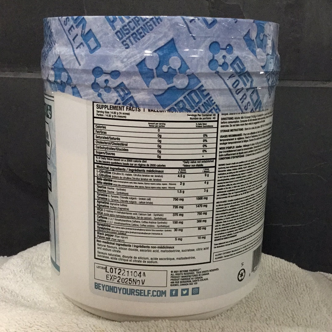 Beyond Yourself Super Set Pre-workout- Grape White North- 40 Servings