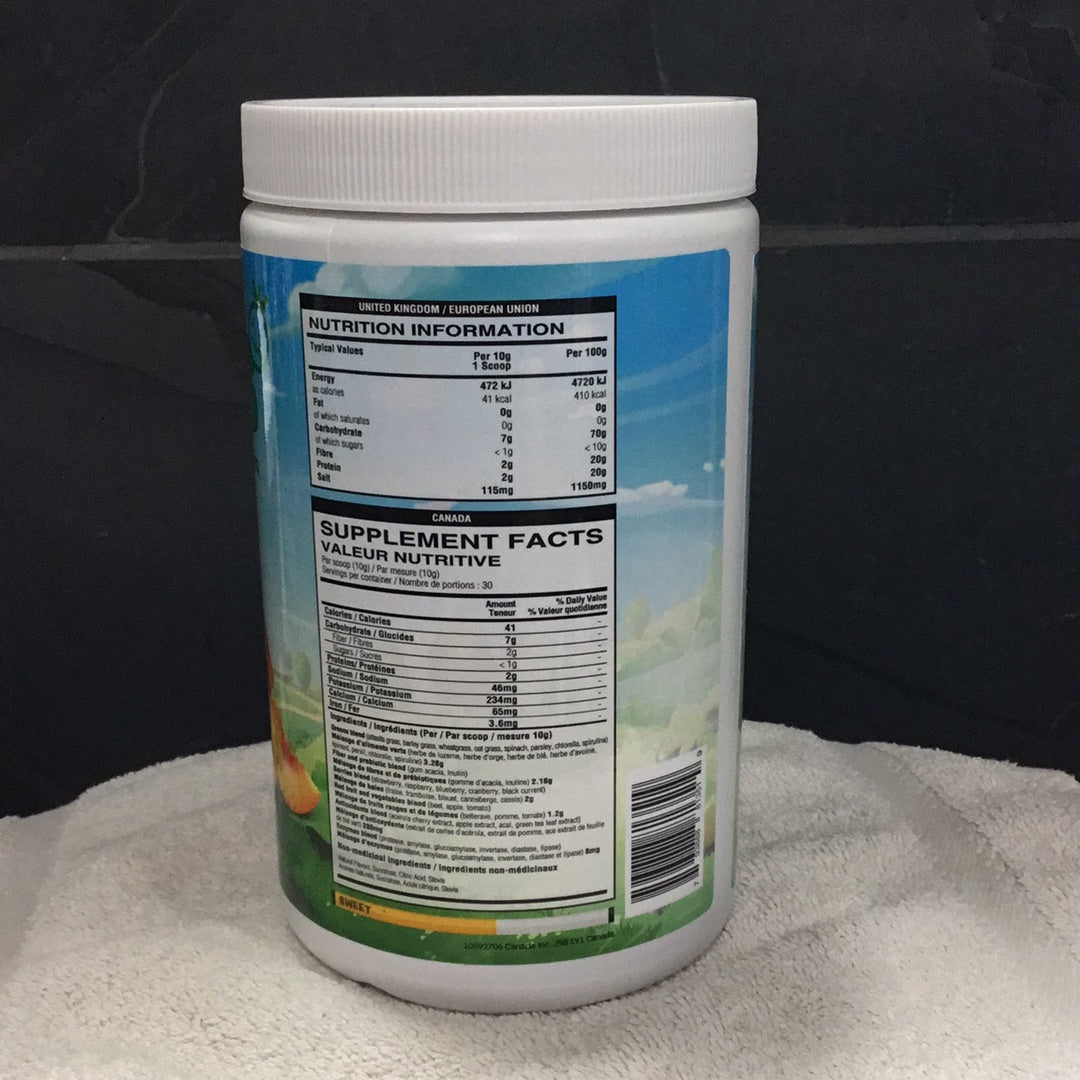 Yummy Sports Greens- Peach Mango- 30 Servings