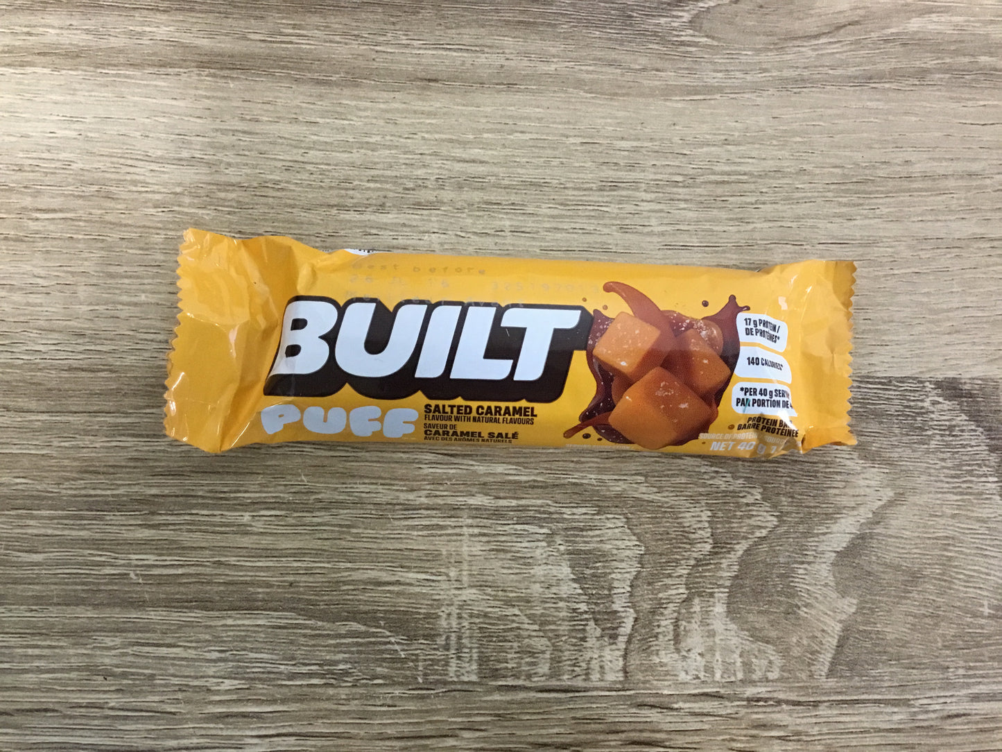 Built puff salted caramel 17g protein