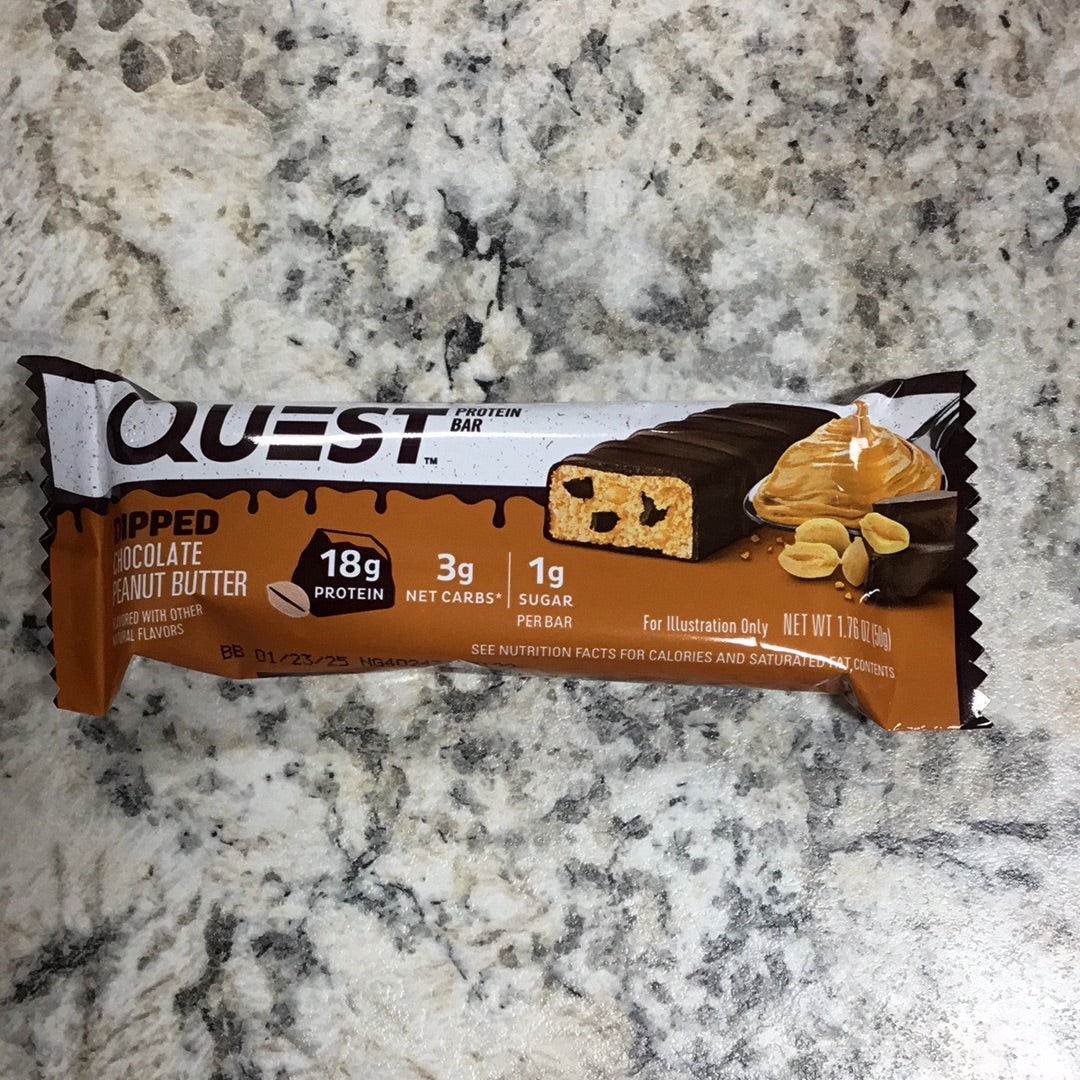 Quest dipped choc. Peanut butter