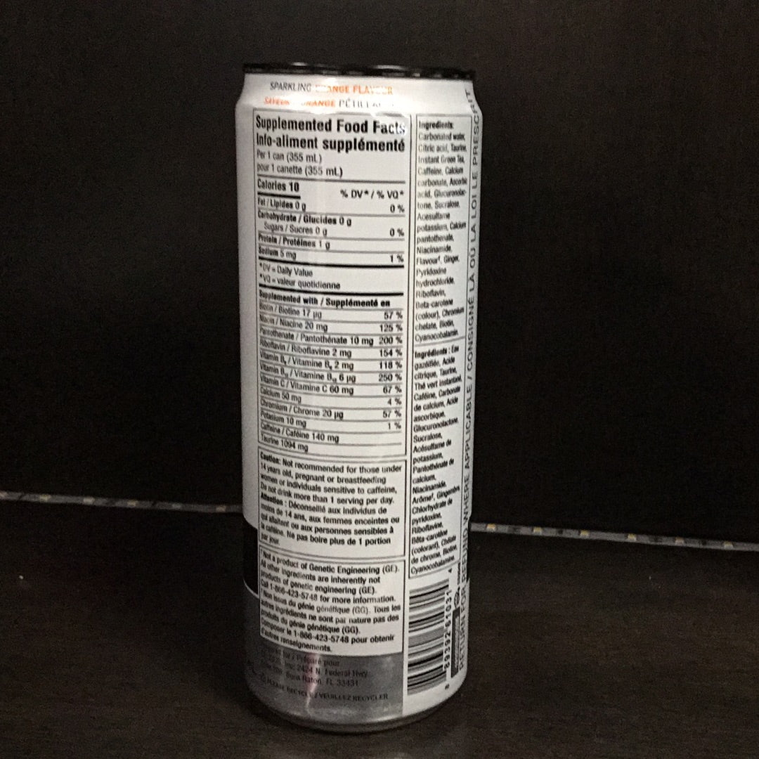 Celsius energy- orange flavour-140mg caffeine
