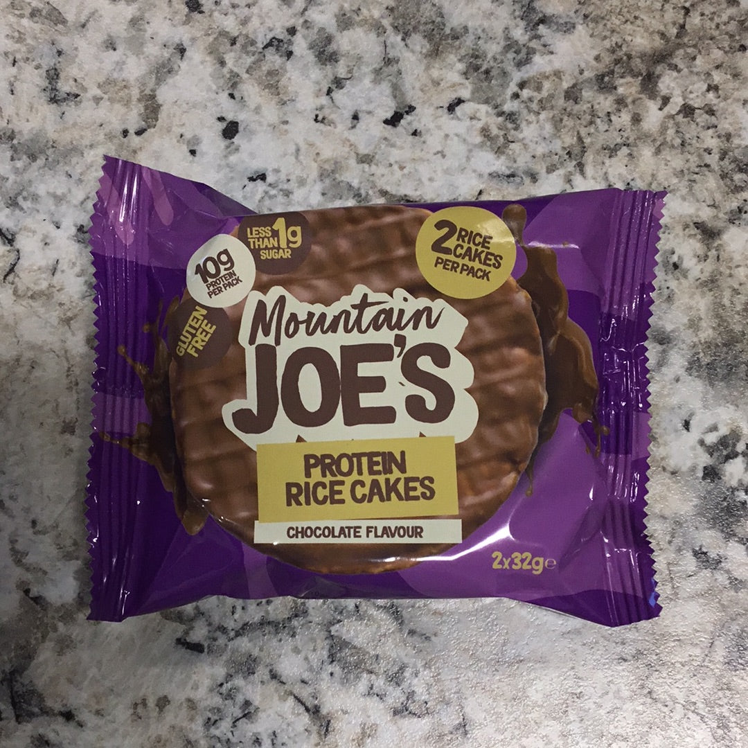 Mountain Joe’s protein rice cakes- chocolate