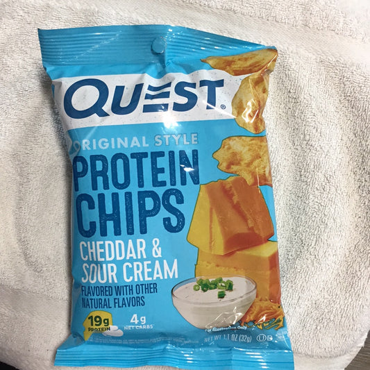Quest Original Style Protein Chips- Cheddar & Sour Cream- 19g Protein
