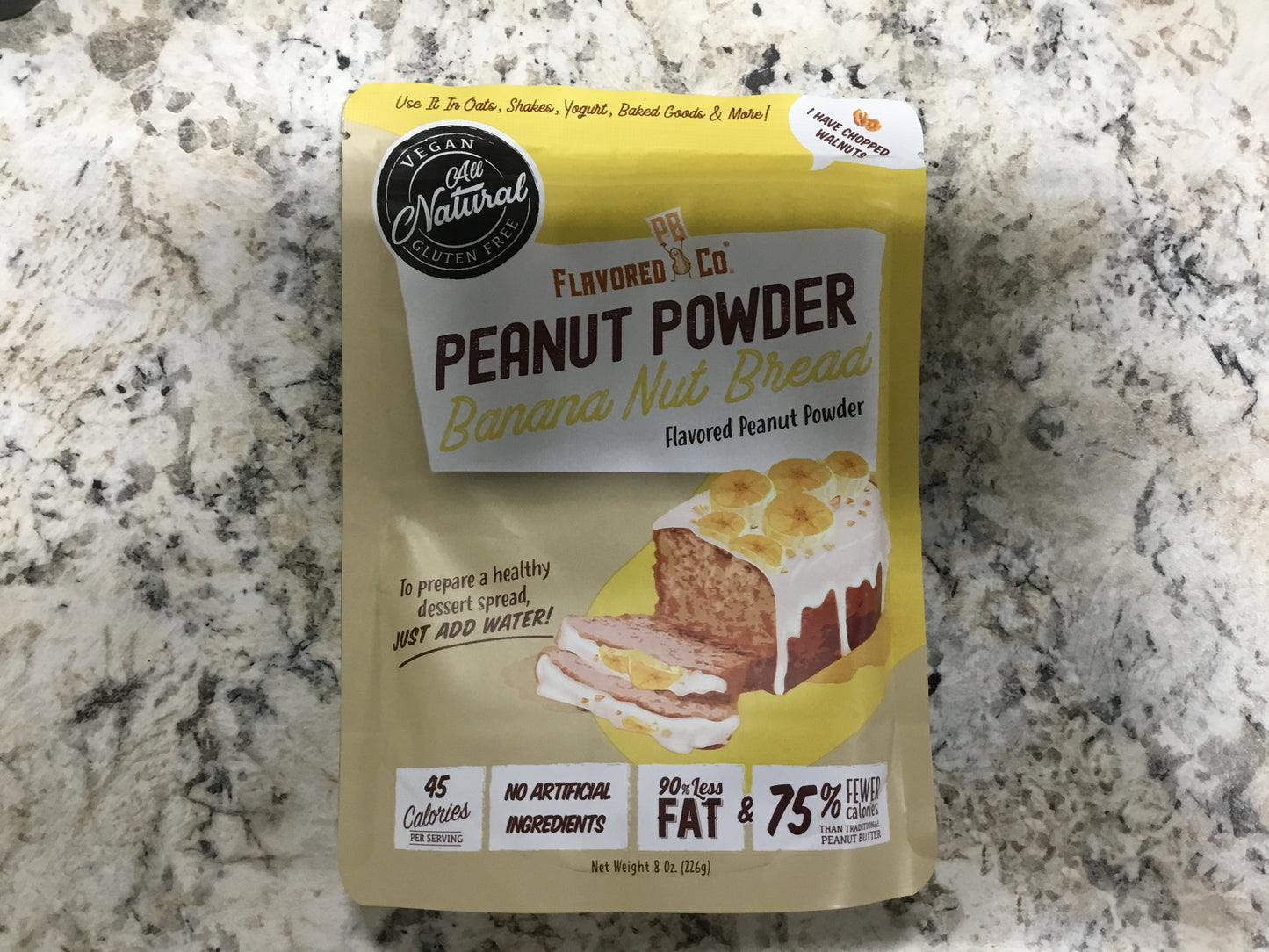 Peanut powder banana nut bread