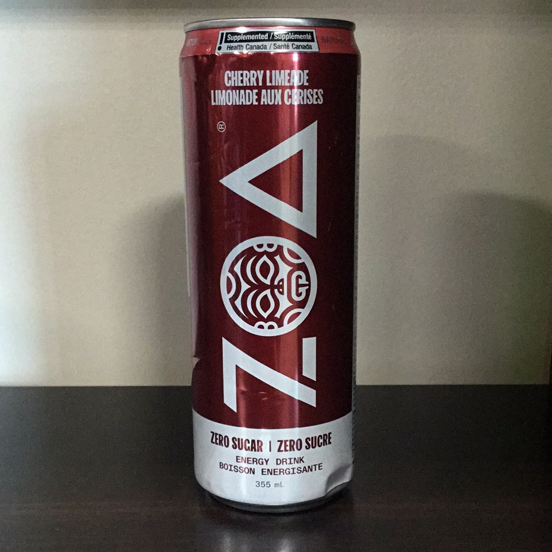 Zoa Zero Sugar Energy Drink- Cherry Limeade- 355 ml