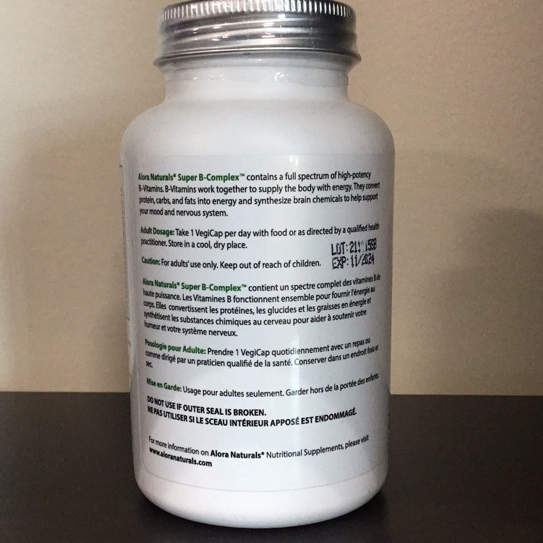 Alora Naturals- Super B- Complex- 90 VegiCaps