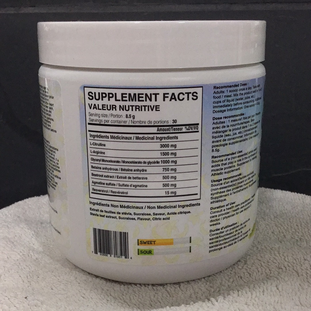 Yummy Sports Gorilla Pump Pre-workout- Peach- 30 Servings