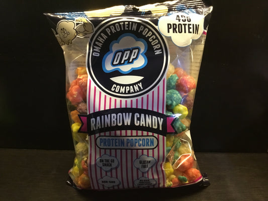 Omaha Protein Popcorn- Rainbow Candy- 40 g protein
