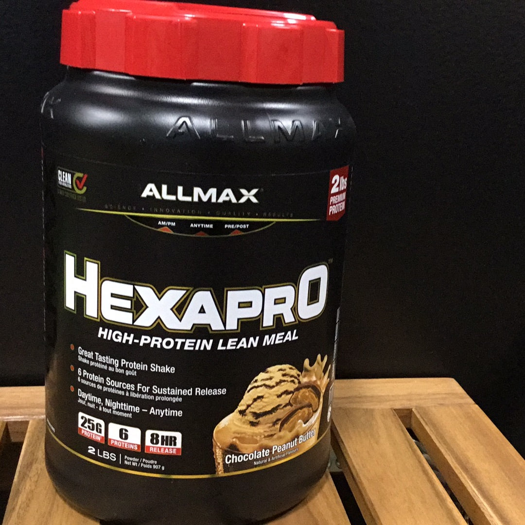 Hexapro protein-2lbs - chocolate peanut butter