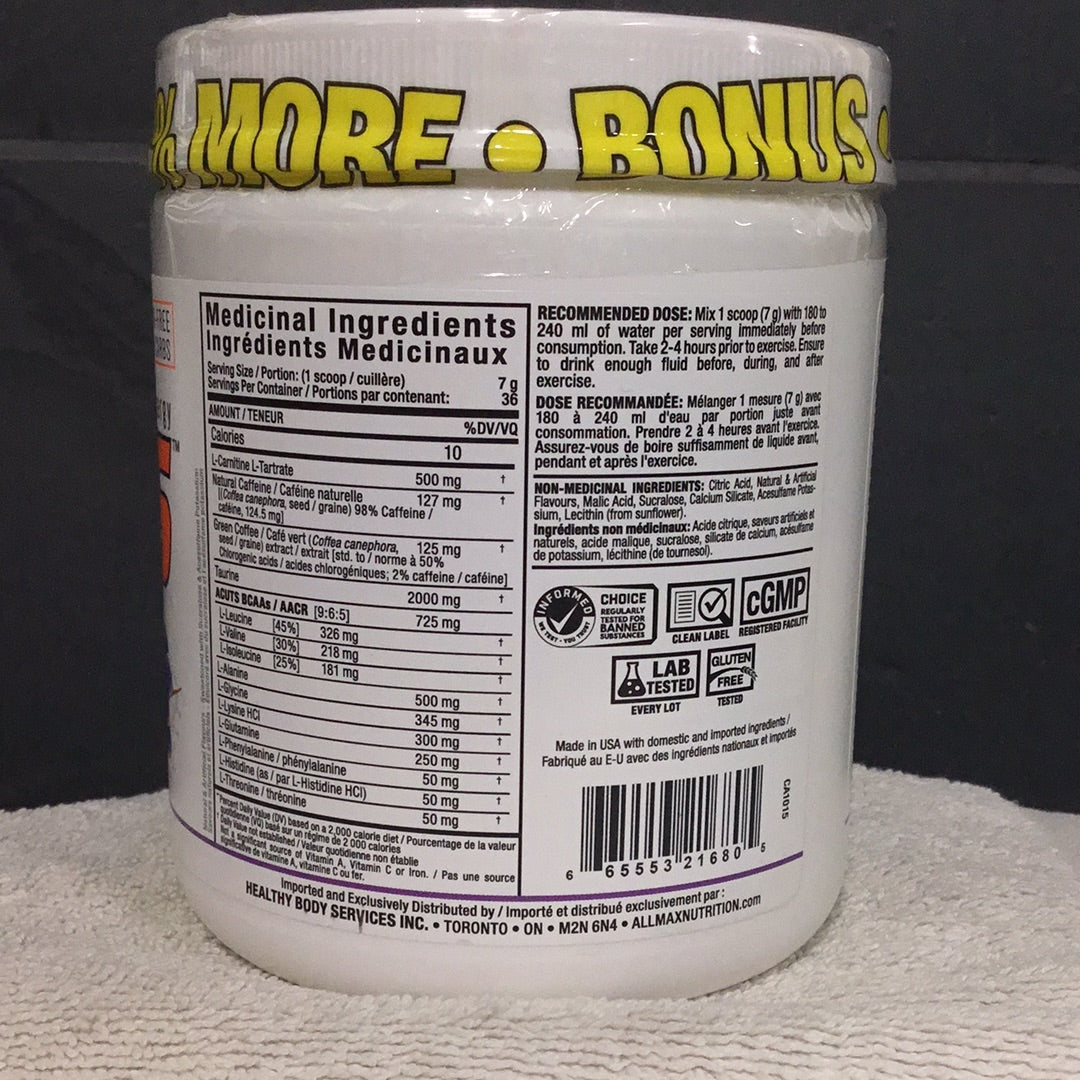 Allmax Amino Cuts- Grape- 36 Servings