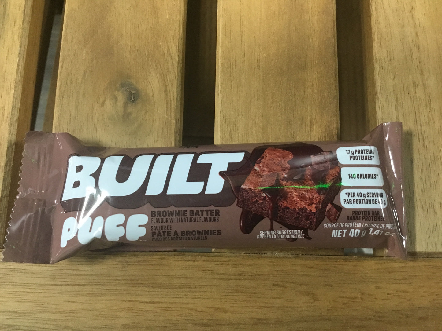 Built bar puffs brownie batter - 17g protein