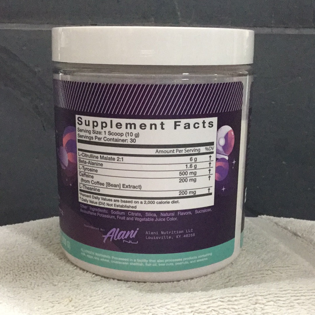 Alani nu Pre-workout- Cosmic Stardust- 30 Servings