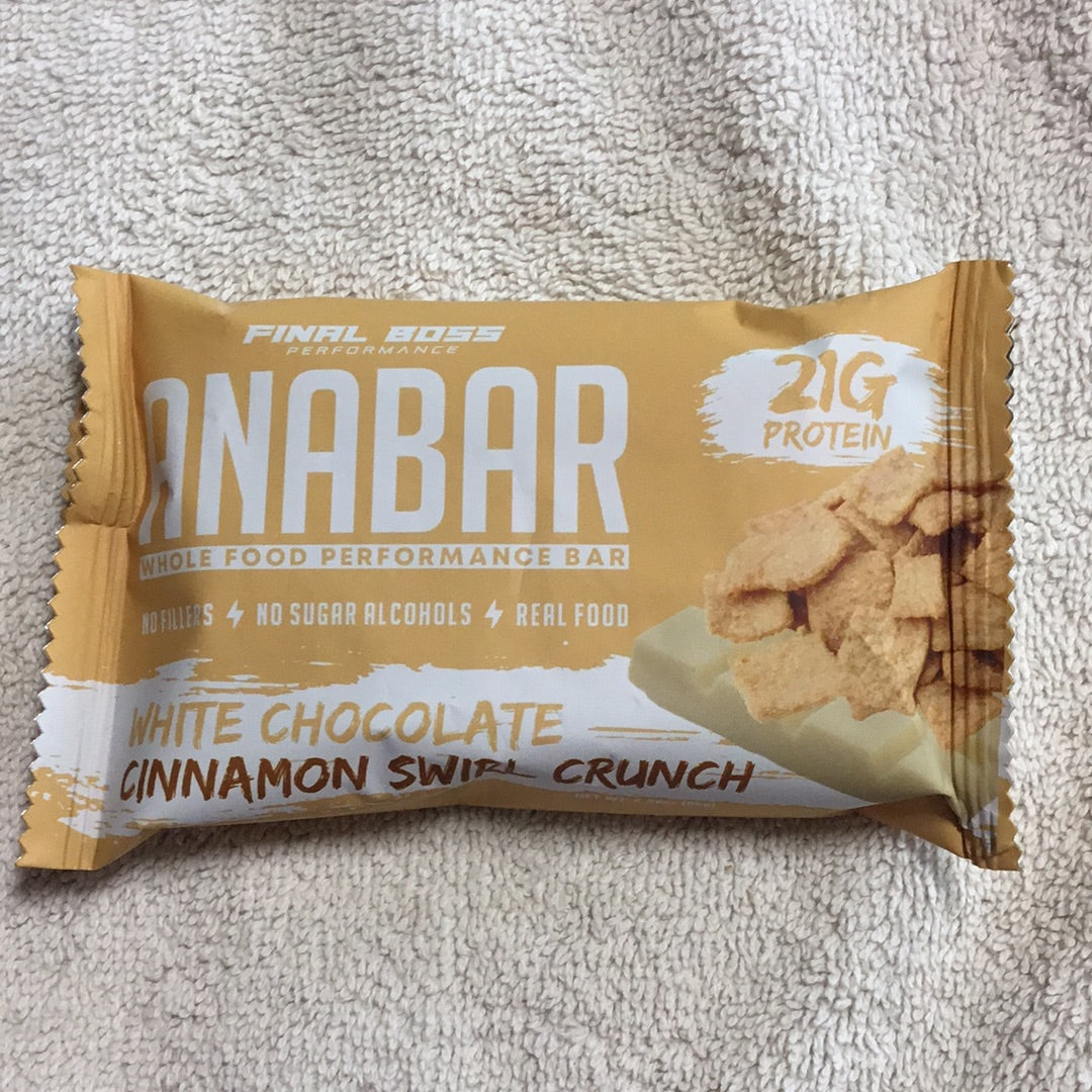 Anabar- White Chocolate Cinnamon Swirl Crunch- 21g Protein