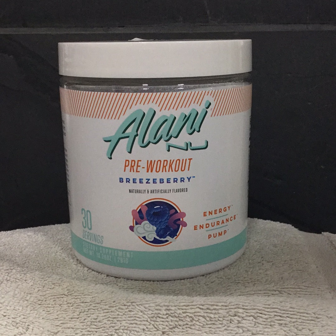 Alani nu Pre-workout- Breezeberry- 30 Servings